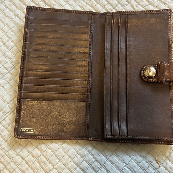 Vintage Coach leather and canvas wallet - Picture 5 of 14